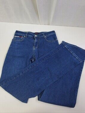 Tommy Jeans Junior's 9/32 Casual Dark Blue Flare Leg
